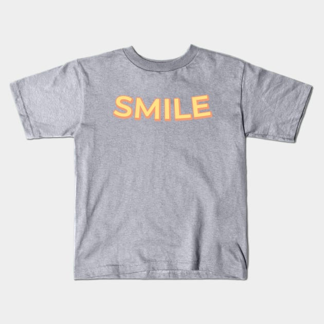 Smile design Kids T-Shirt by Gengilust